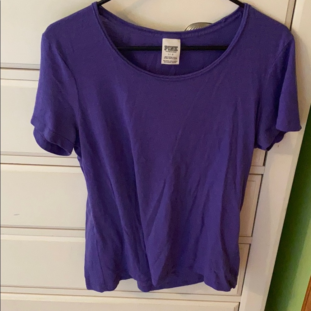 Purple Victoria secret pink shirt